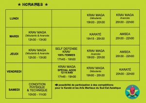 Fiche Horaires des cours Team K 37 (2018-2019)
