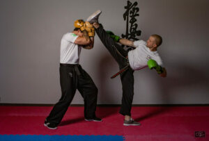 Coup de pied circulaire arrière Krav Maga, Tours