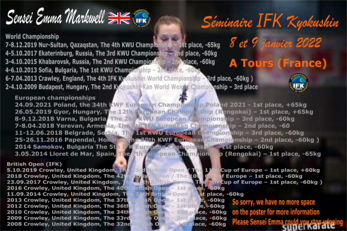 Palmares Emma Markwell
