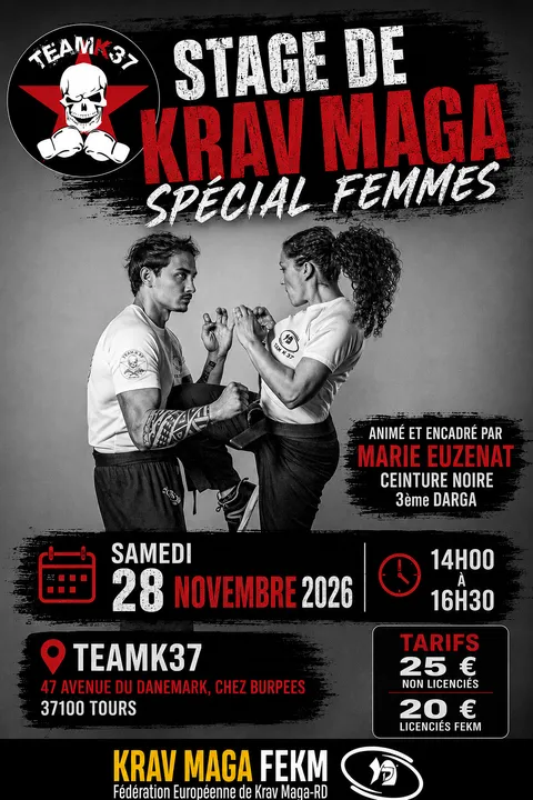 Stage Krav Maga 100% Femmes - TEAM K 37