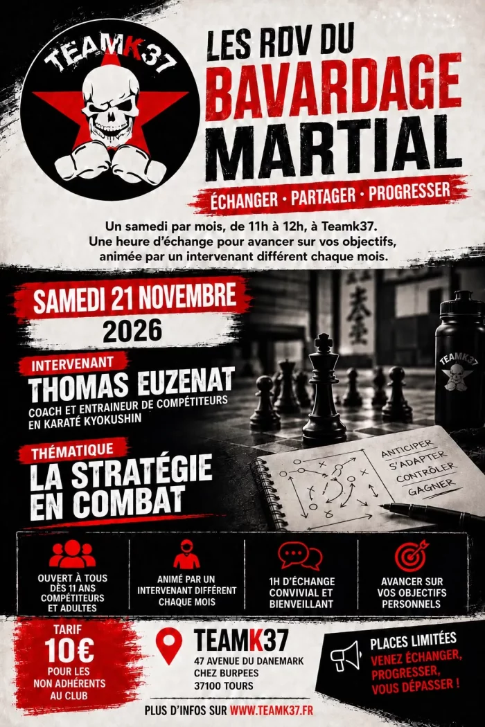 Session Bardage Martial préparation physique TEAMK37